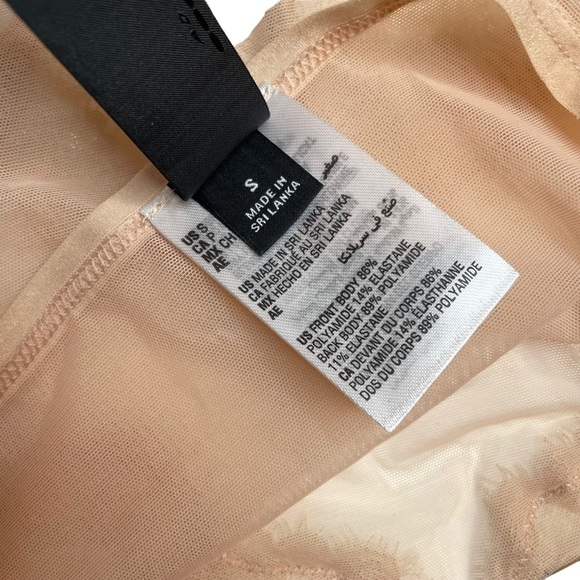 INC Intimates Underwire Lace Bra & Lace Trim Mesh Brief Underwear Almond Latte S - Picture 14 of 14